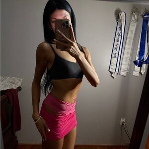 OUTCAST PINK MINI SKIRT